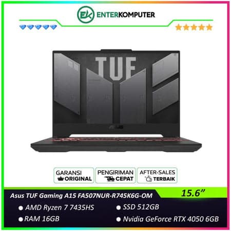 Asus TUF Gaming A15 FA507NUR-R745K6G-OM - Ryzen 7 7435HS RAM 16GB